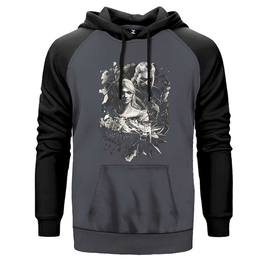 The Witcher Ciri Çift Renk Reglan Kol Sweatshirt