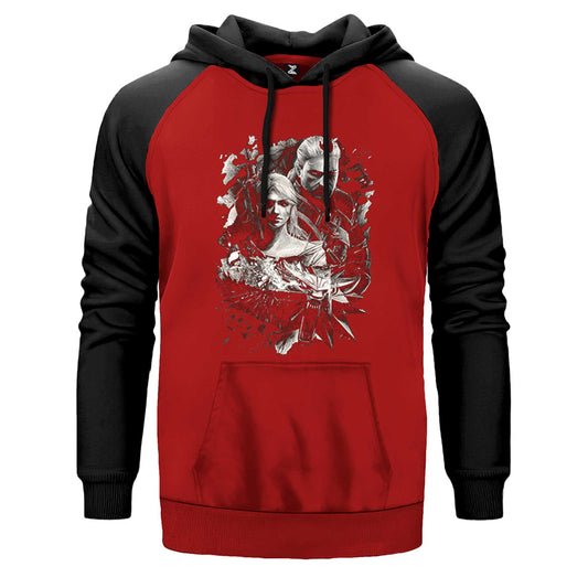 The Witcher Ciri Çift Renk Reglan Kol Sweatshirt