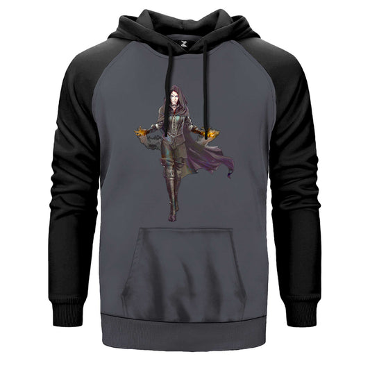 The Witcher Yennefer Çift Renk Reglan Kol Sweatshirt