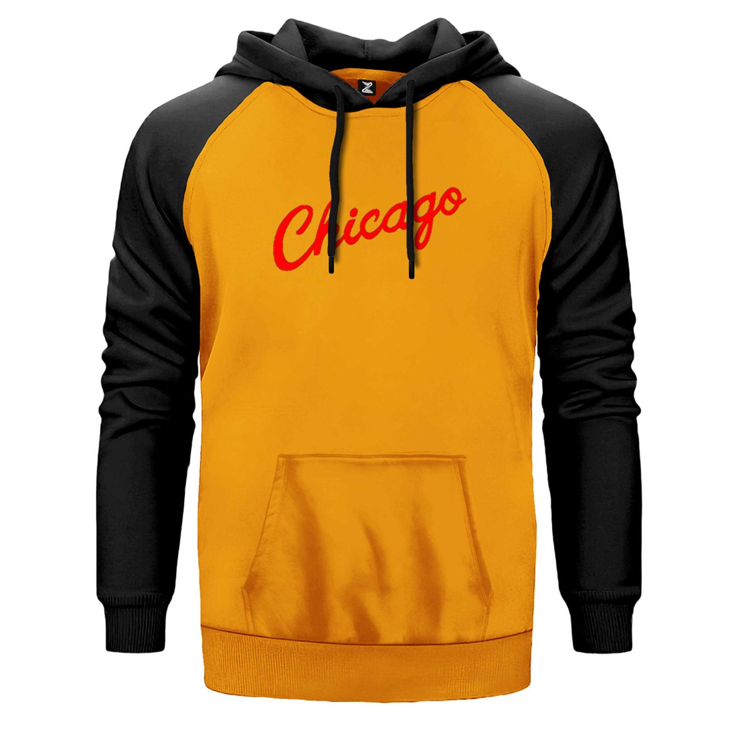 Chicago Yazı Çift Renk Reglan Kol Sweatshirt