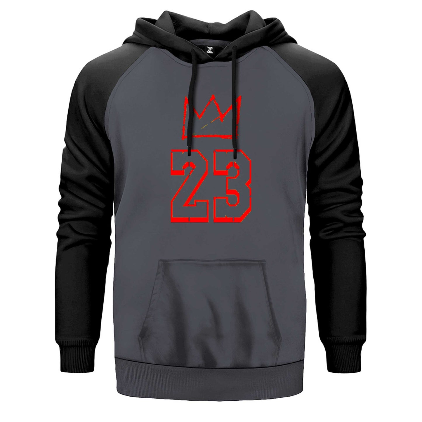 Lebron James King 23 Çift Renk Reglan Kol Sweatshirt