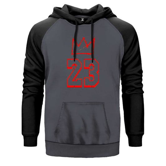 Lebron James King 23 Çift Renk Reglan Kol Sweatshirt