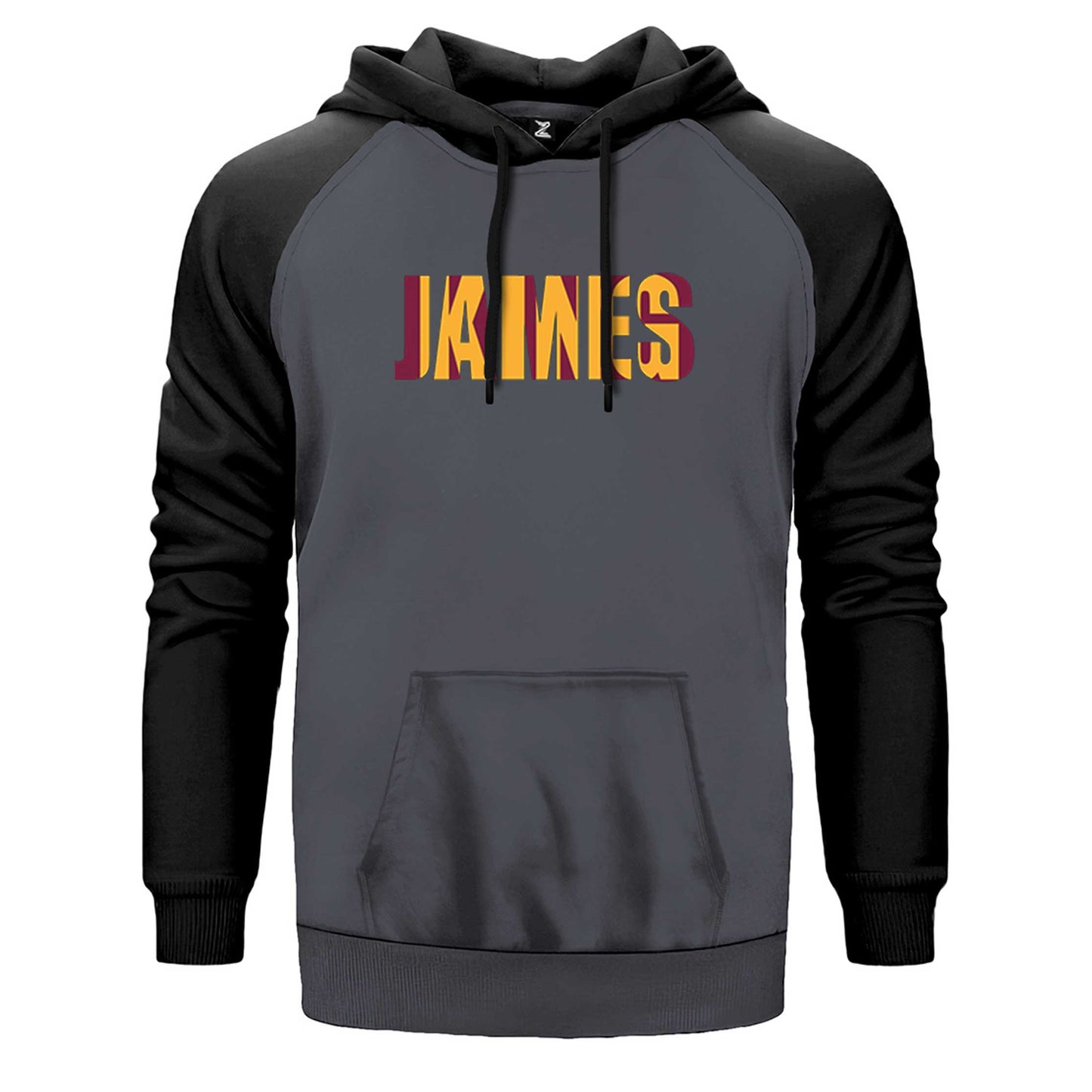 Lebron James Yazı Çift Renk Reglan Kol Sweatshirt