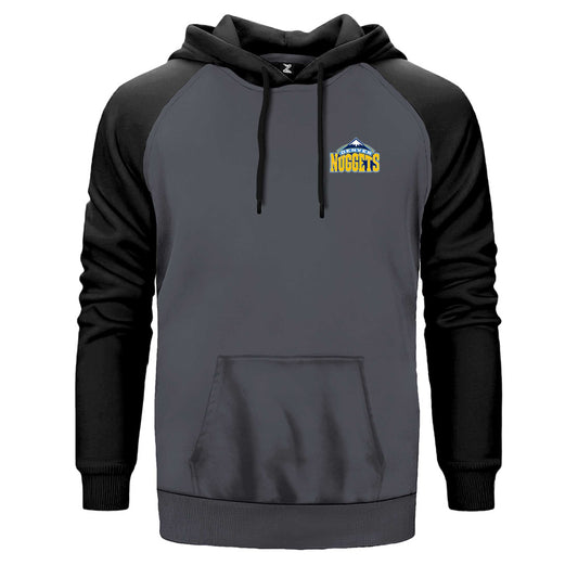 Denver Nuggets Logo Çift Renk Reglan Kol Sweatshirt