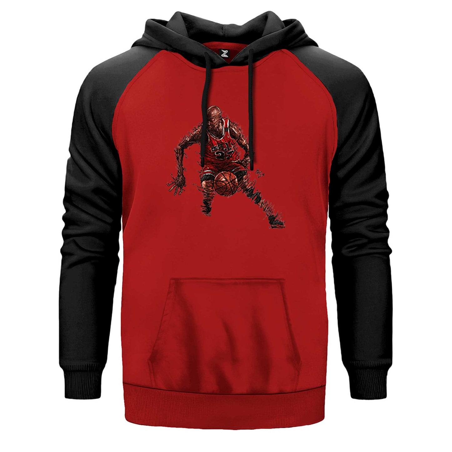 Micheal Jordan 23 Silhouette Çift Renk Reglan Kol Sweatshirt