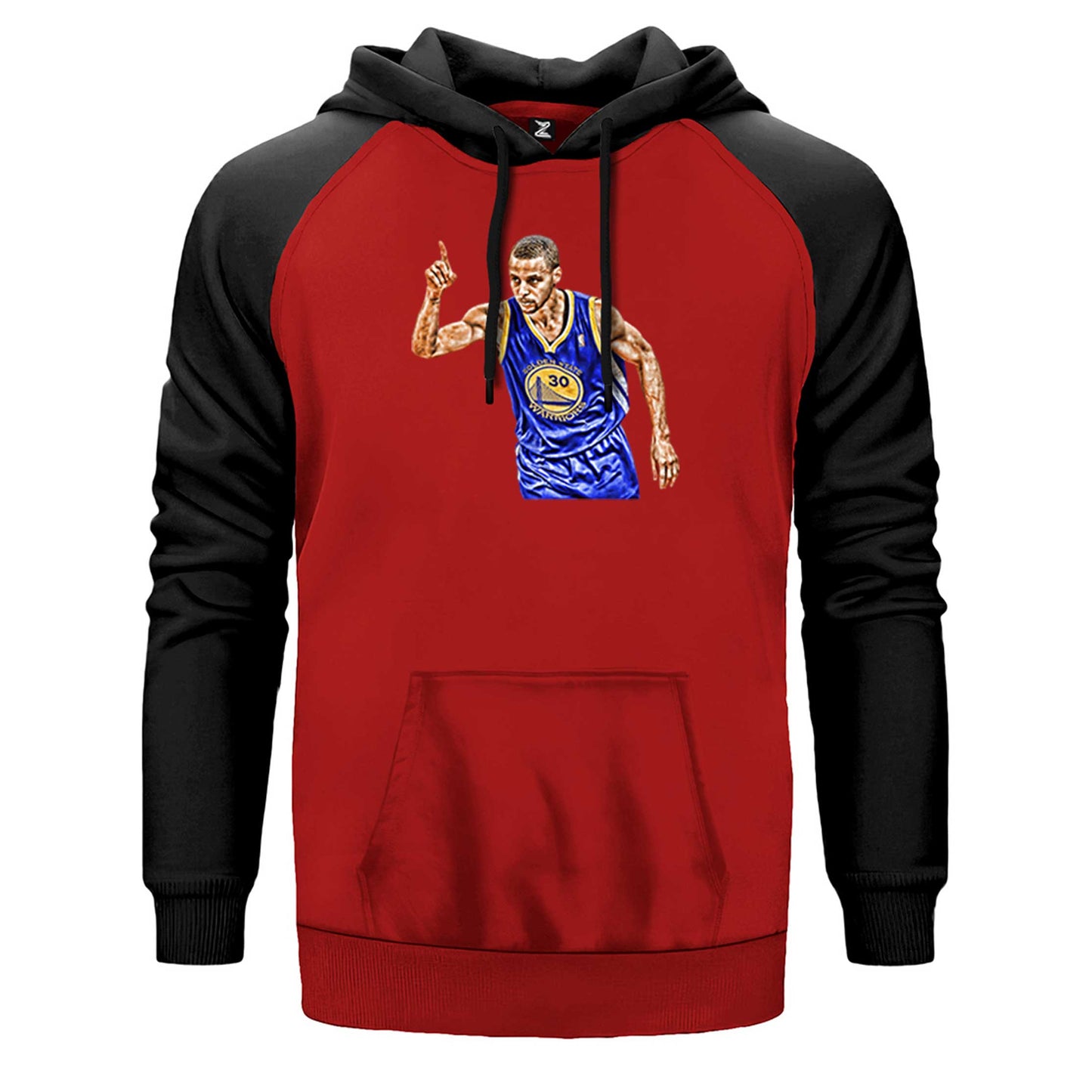 Stephen Curry 30 Warriors Çift Renk Reglan Kol Sweatshirt