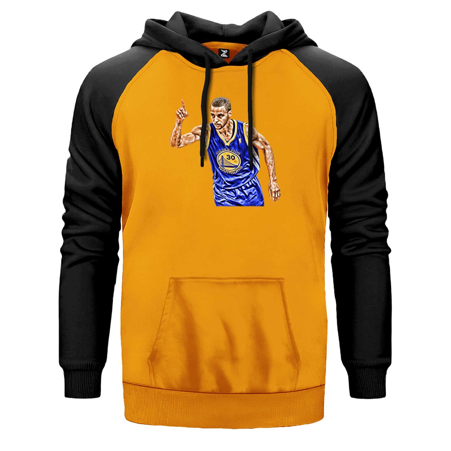 Stephen Curry 30 Warriors Çift Renk Reglan Kol Sweatshirt