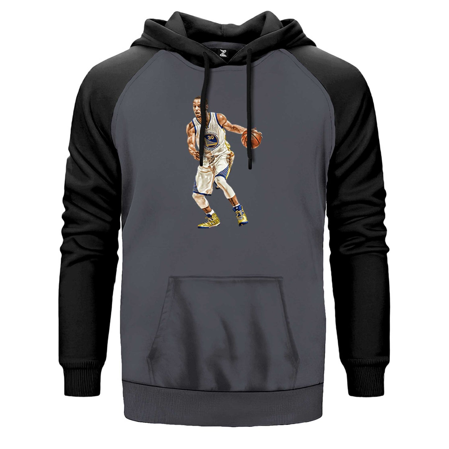 Stephen Curry Siluet Çift Renk Reglan Kol Sweatshirt