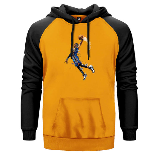 OKC Russell Westbrook Çift Renk Reglan Kol Sweatshirt
