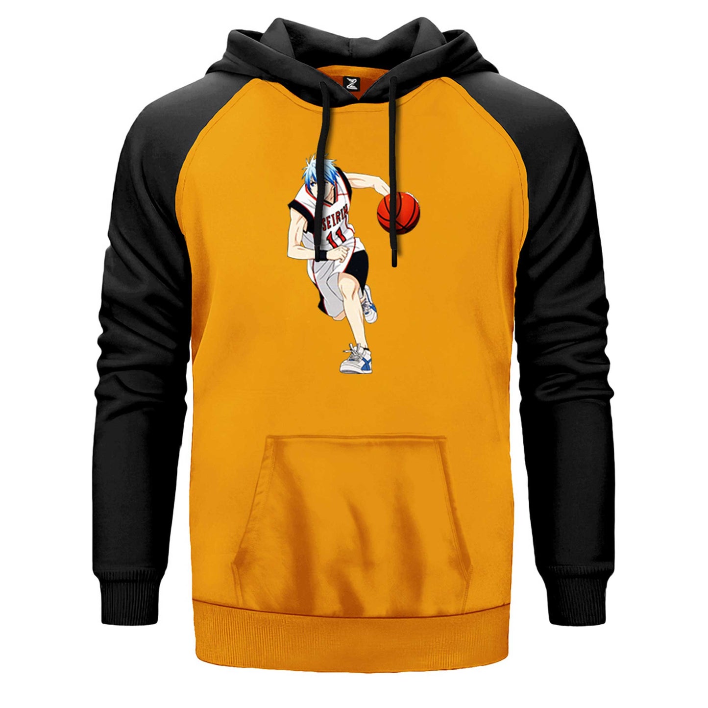 Baller Anime Seirin Çift Renk Reglan Kol Sweatshirt