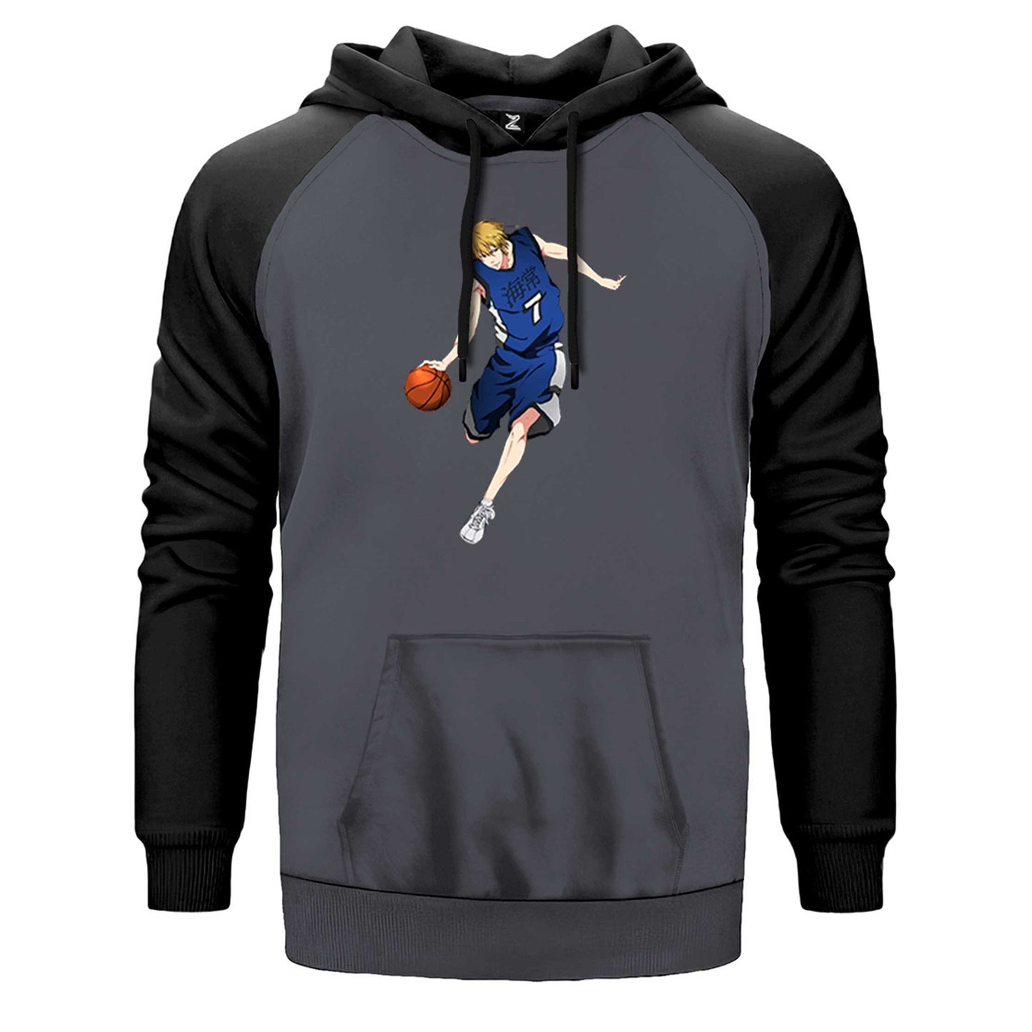 Anime 7 Baller Çift Renk Reglan Kol Sweatshirt