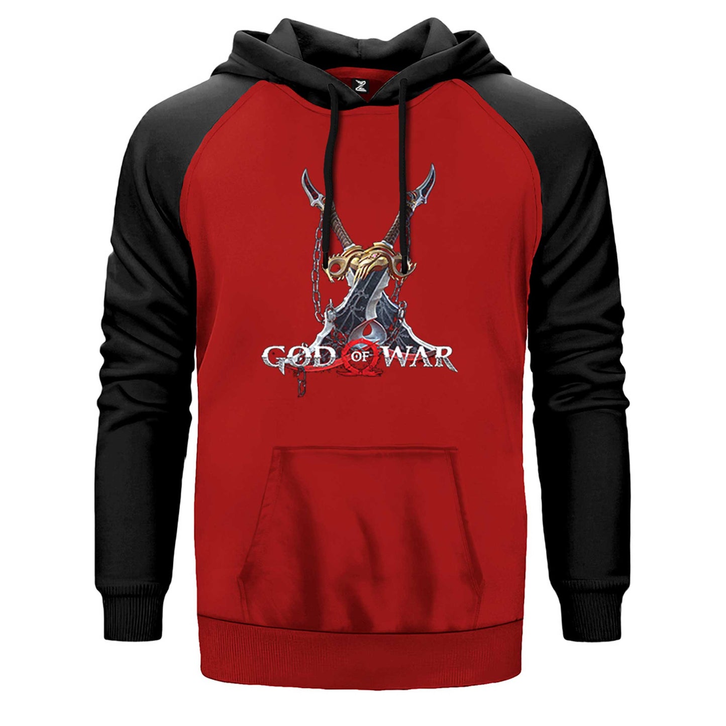 God Of War Kratos Kılıçları Çift Renk Reglan Kol Sweatshirt