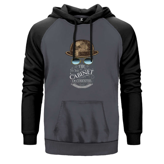 Cabinet Of Curiosities Logo Çift Renk Reglan Kol Sweatshirt