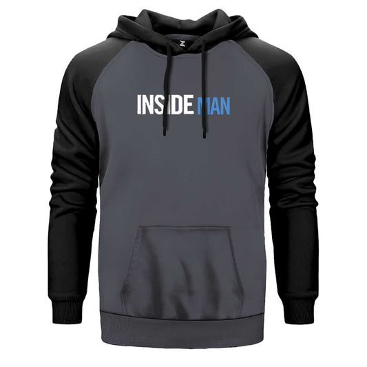 Insade Man Blue Çift Renk Reglan Kol Sweatshirt