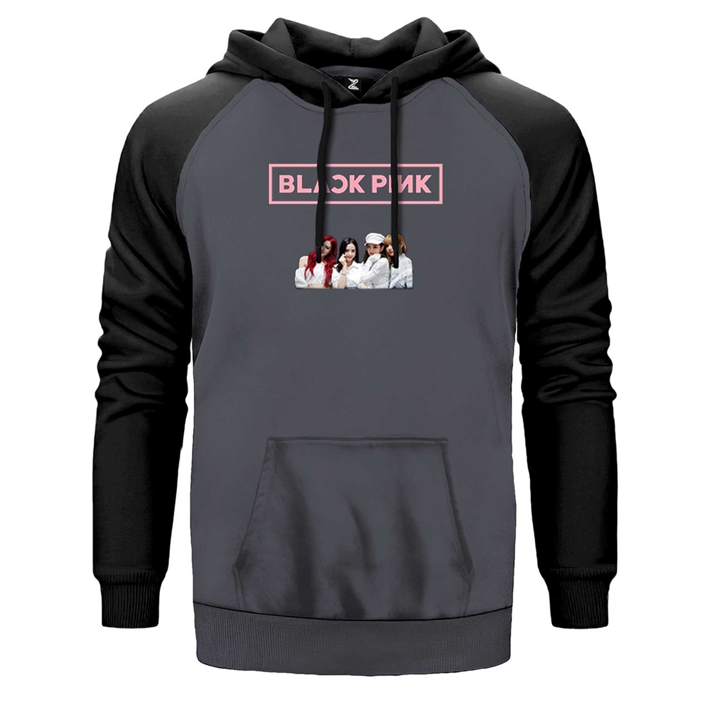 Blackpink Face Çift Renk Reglan Kol Sweatshirt