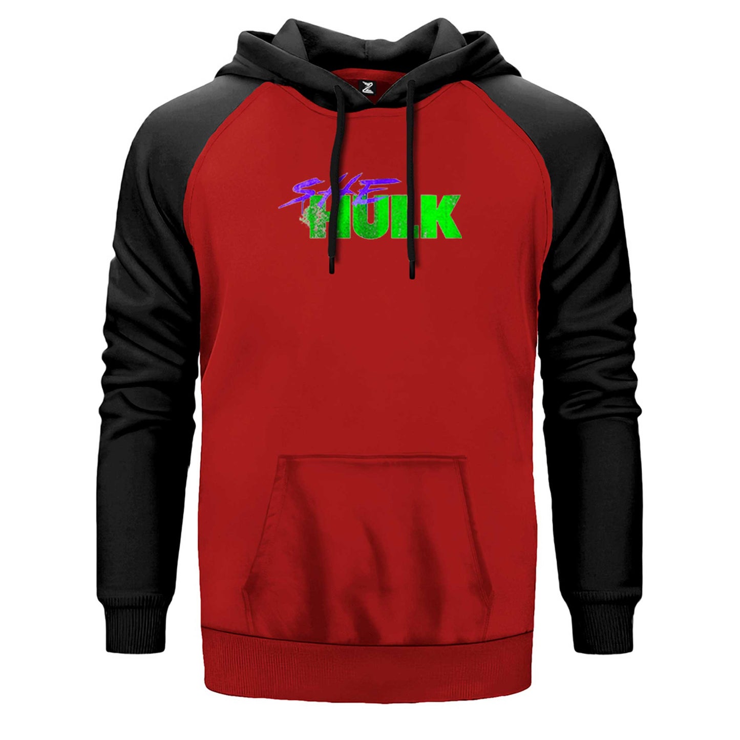 She Hulk Logo Çift Renk Reglan Kol Sweatshirt