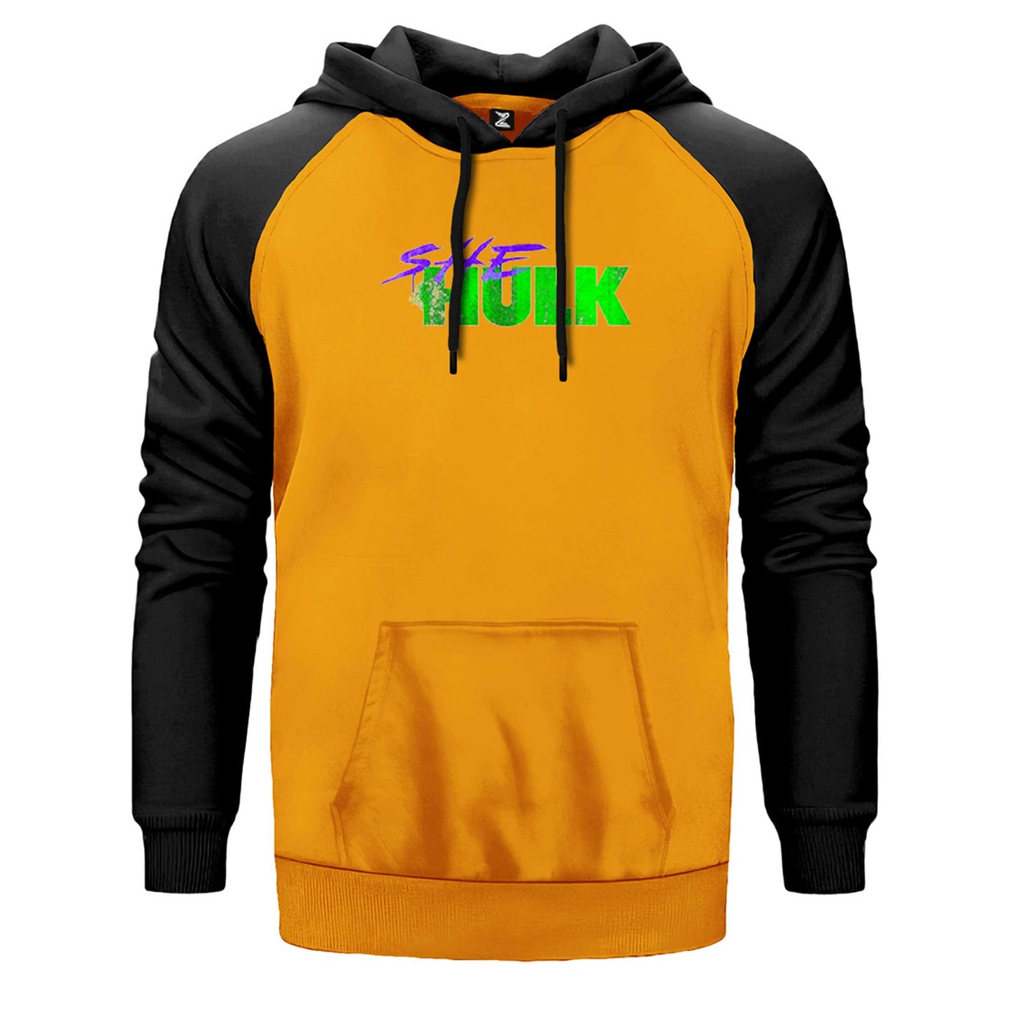 She Hulk Logo Çift Renk Reglan Kol Sweatshirt