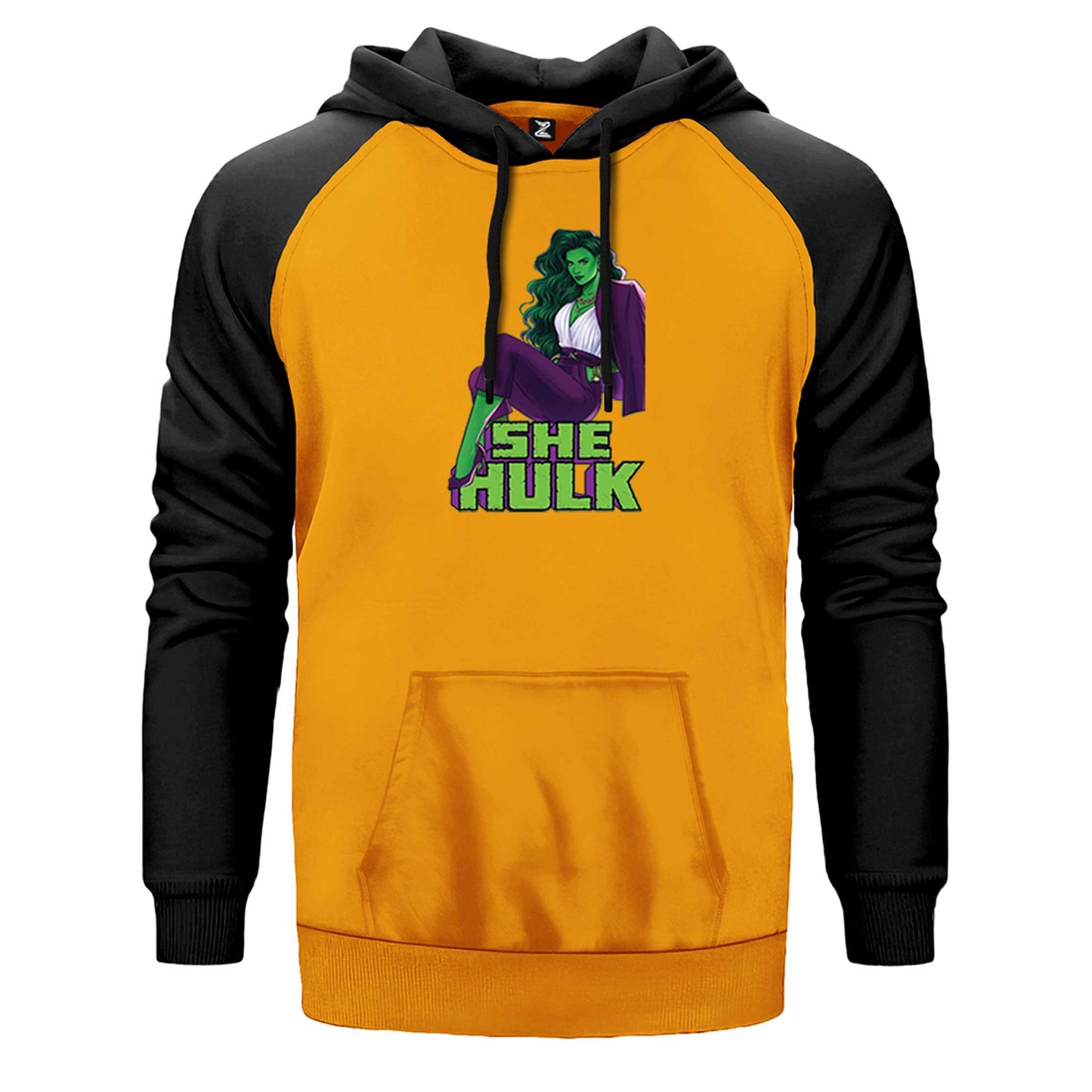 She Hulk Digital Çift Renk Reglan Kol Sweatshirt