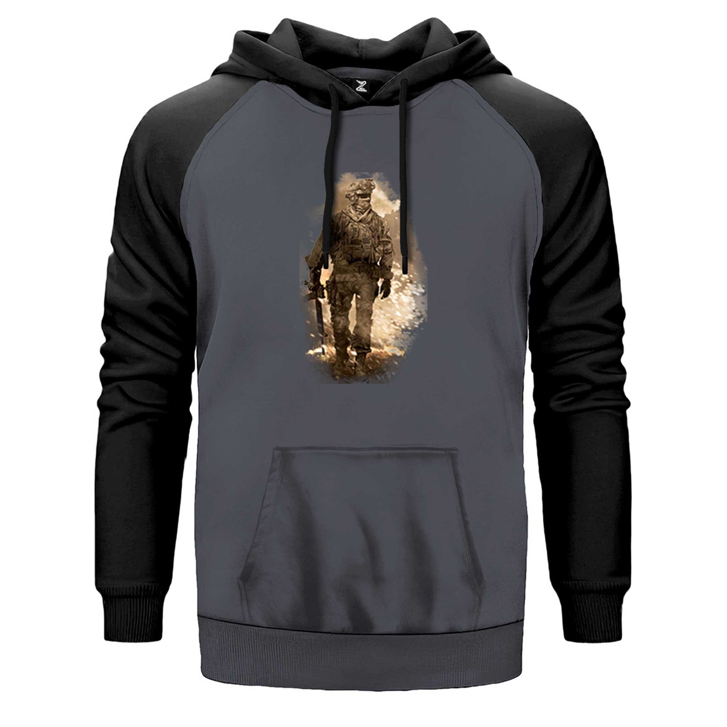 Call Of Duty Soldier Çift Renk Reglan Kol Sweatshirt