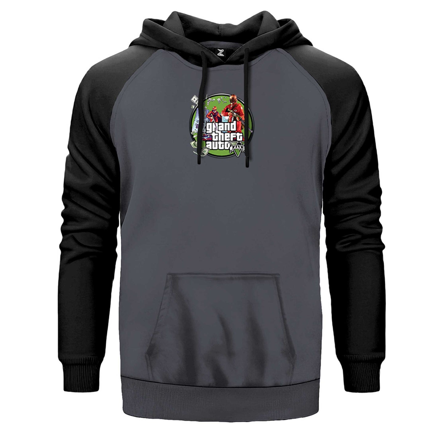 GTA Robbers Çift Renk Reglan Kol Sweatshirt