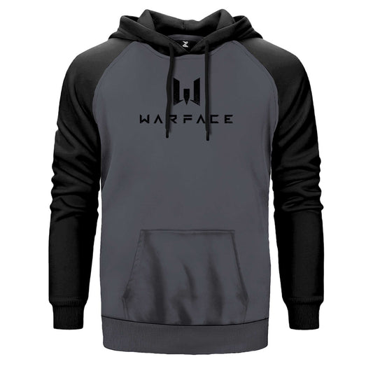 Warfare Black Text Çift Renk Reglan Kol Sweatshirt