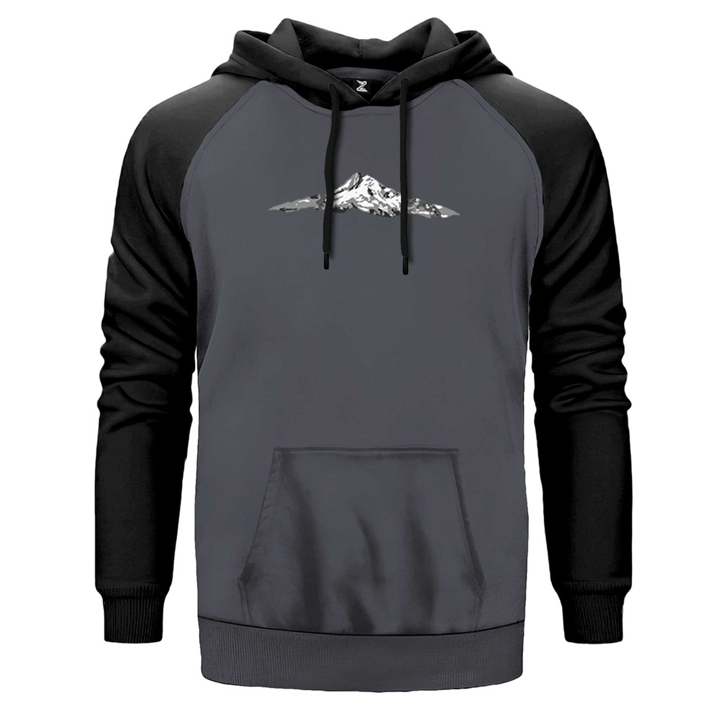 Single Mountain View Çift Renk Reglan Kol Sweatshirt