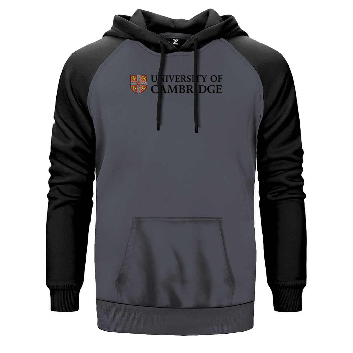 University Of Cambridge Logo Text Çift Renk Reglan Kol Sweatshirt