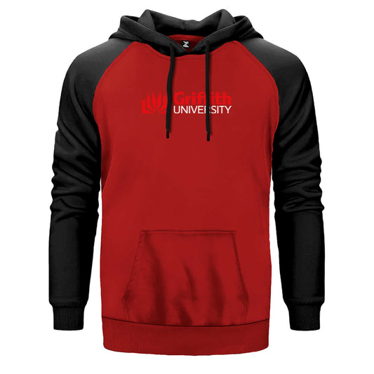 Kırmızıffith University Red Logo Çift Renk Reglan Kol Sweatshirt