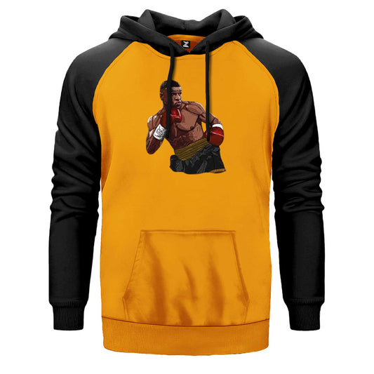 Mike Tyson WBC Fight Çift Renk Reglan Kol Sweatshirt