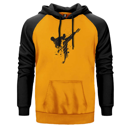 World Karete Fighter Çift Renk Reglan Kol Sweatshirt