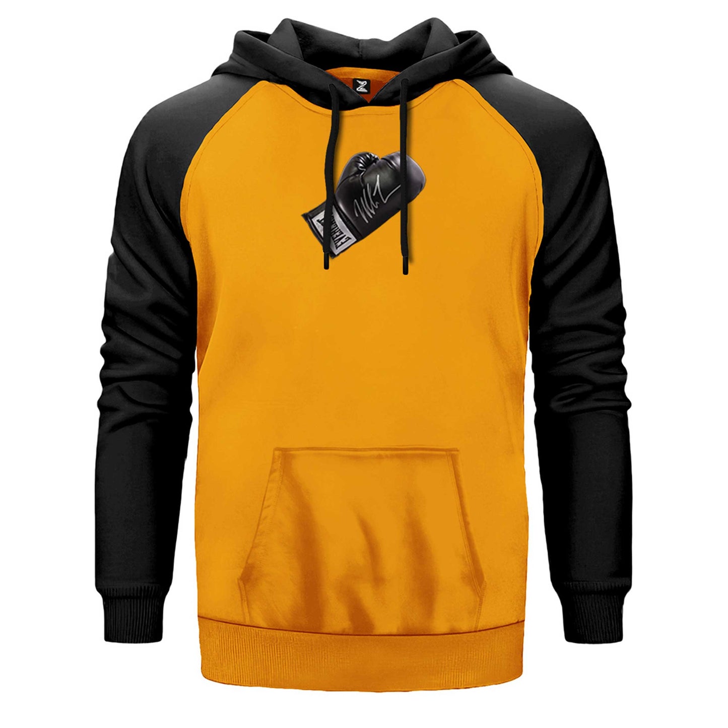 Black Boxing Gloves Çift Renk Reglan Kol Sweatshirt