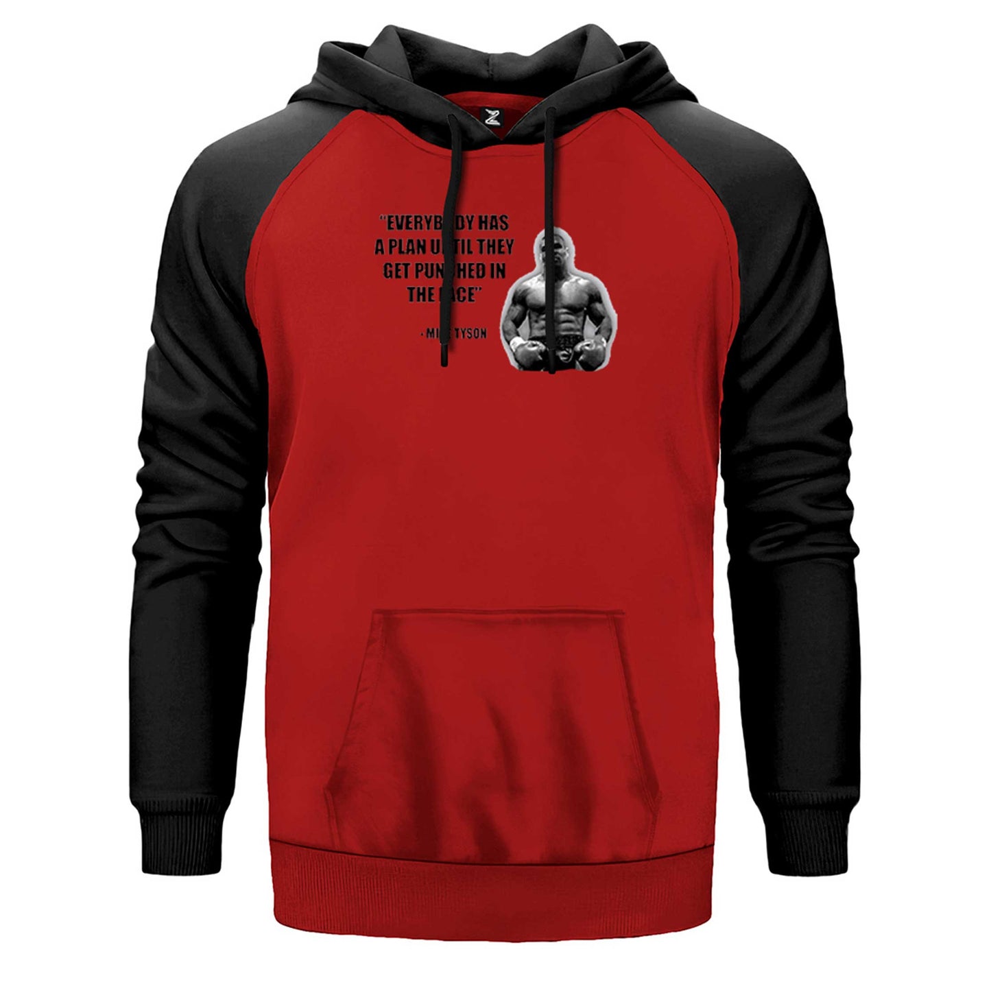 Mike Tyson Fighter Quote Çift Renk Reglan Kol Sweatshirt