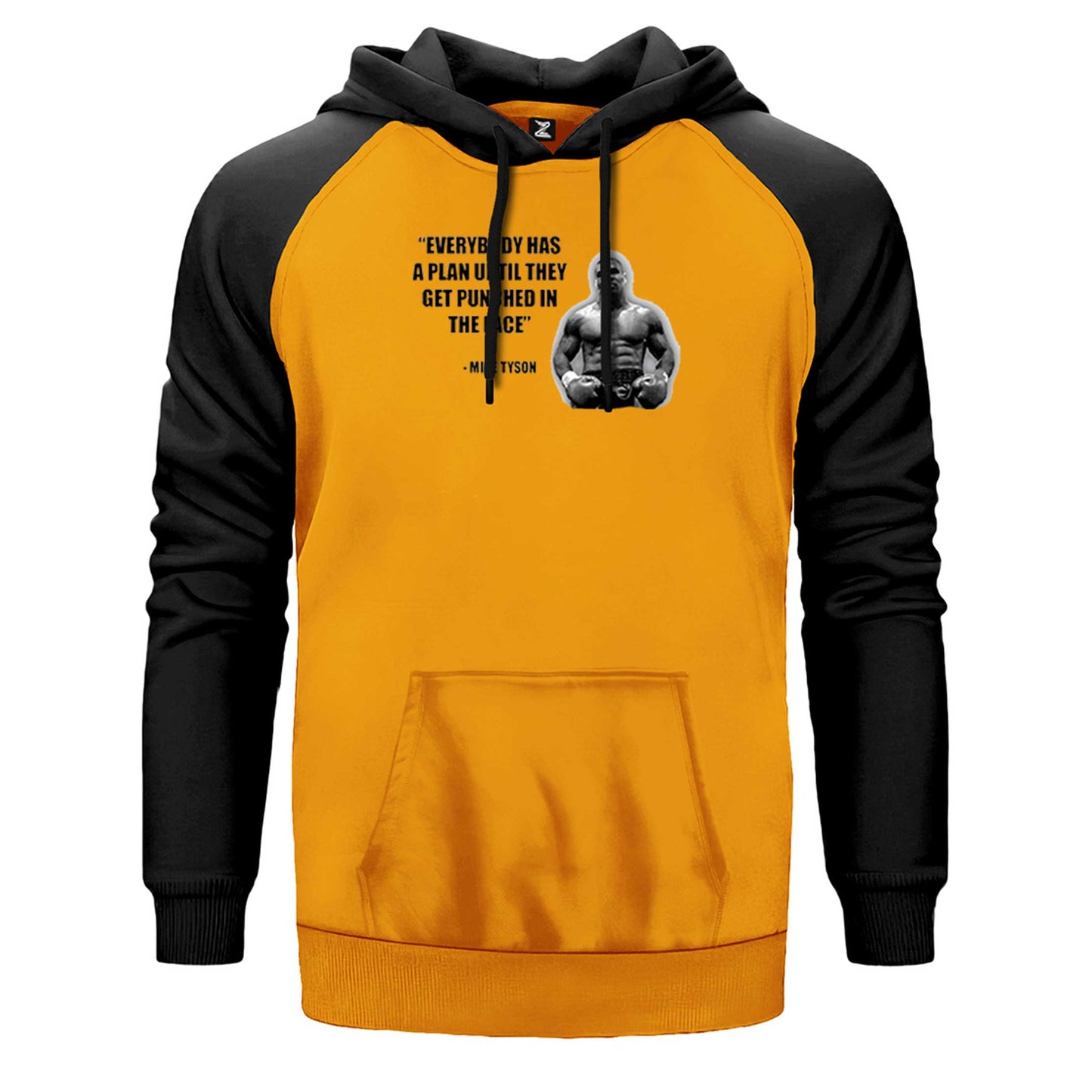 Mike Tyson Fighter Quote Çift Renk Reglan Kol Sweatshirt