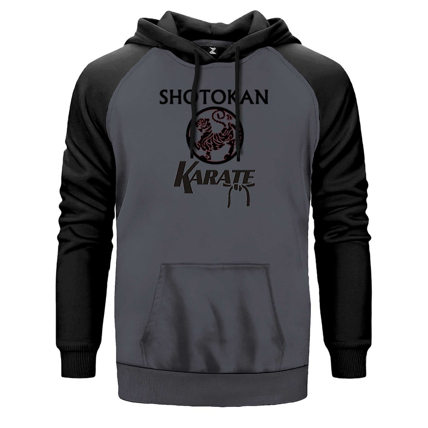 Shotokan Karate Logo Çift Renk Reglan Kol Sweatshirt