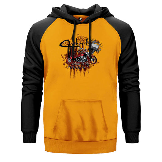 Red Trike Animation Çift Renk Reglan Kol Sweatshirt