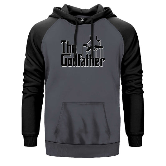 The Godfather Black Text Çift Renk Reglan Kol Sweatshirt