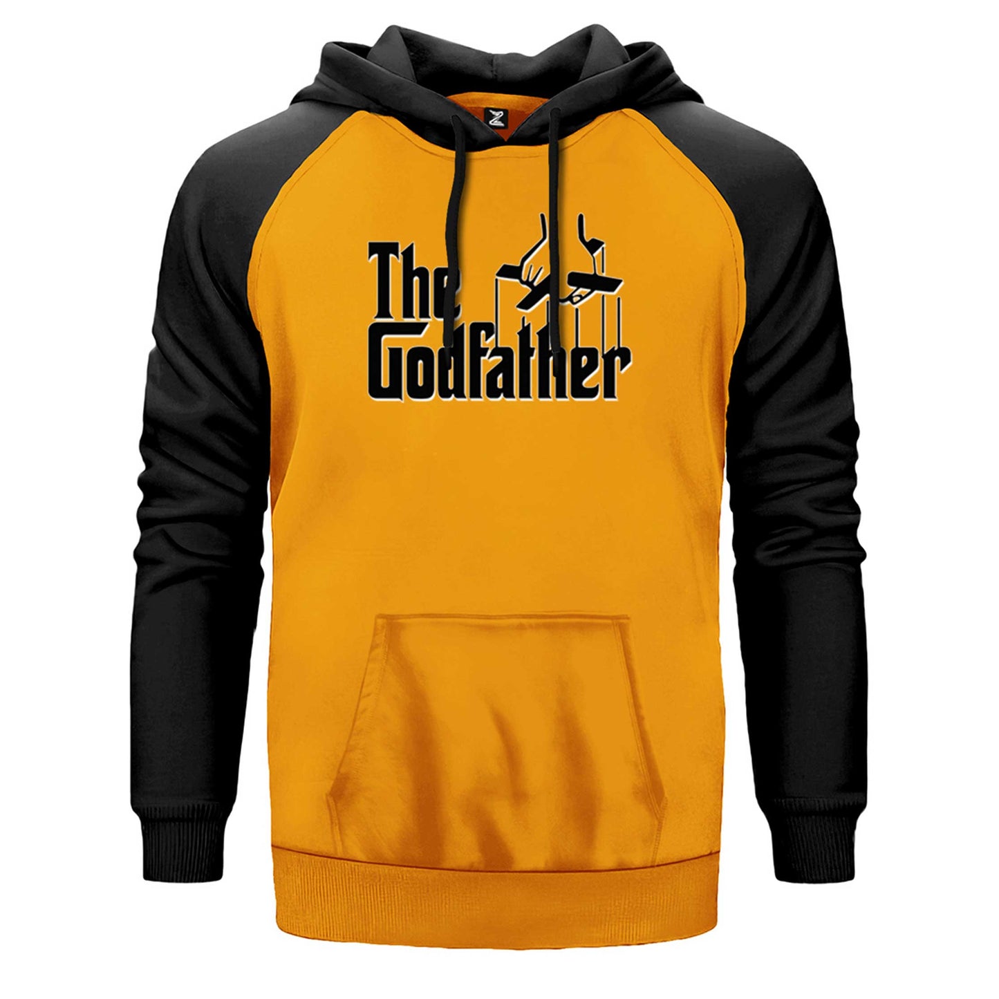 The Godfather Black Text Çift Renk Reglan Kol Sweatshirt