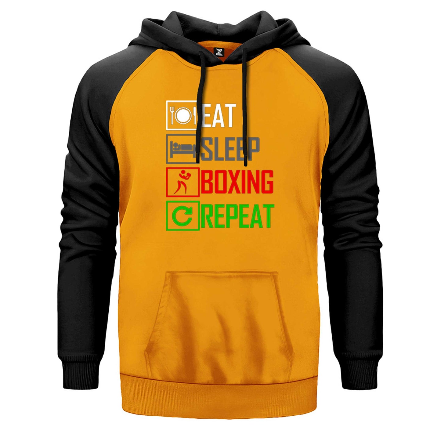 Boxing Repeat Çift Renk Reglan Kol Sweatshirt