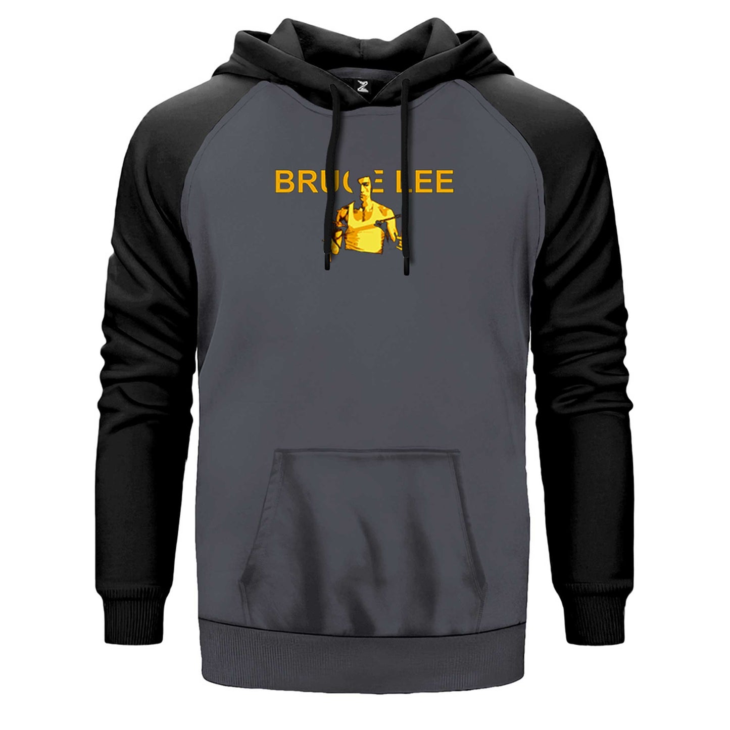 Bruce Lee Nunchaku Çift Renk Reglan Kol Sweatshirt
