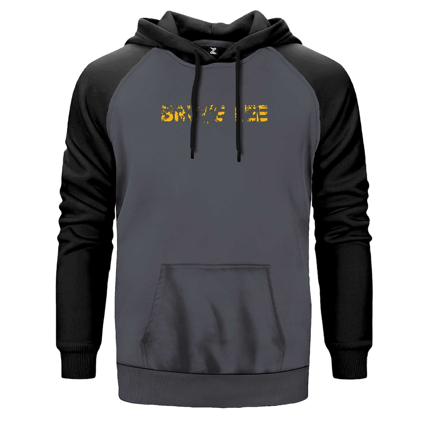 Bruce Lee Text Çift Renk Reglan Kol Sweatshirt