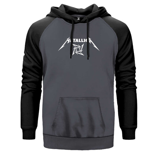 Metallica Blade Dream Text Çift Renk Reglan Kol Sweatshirt