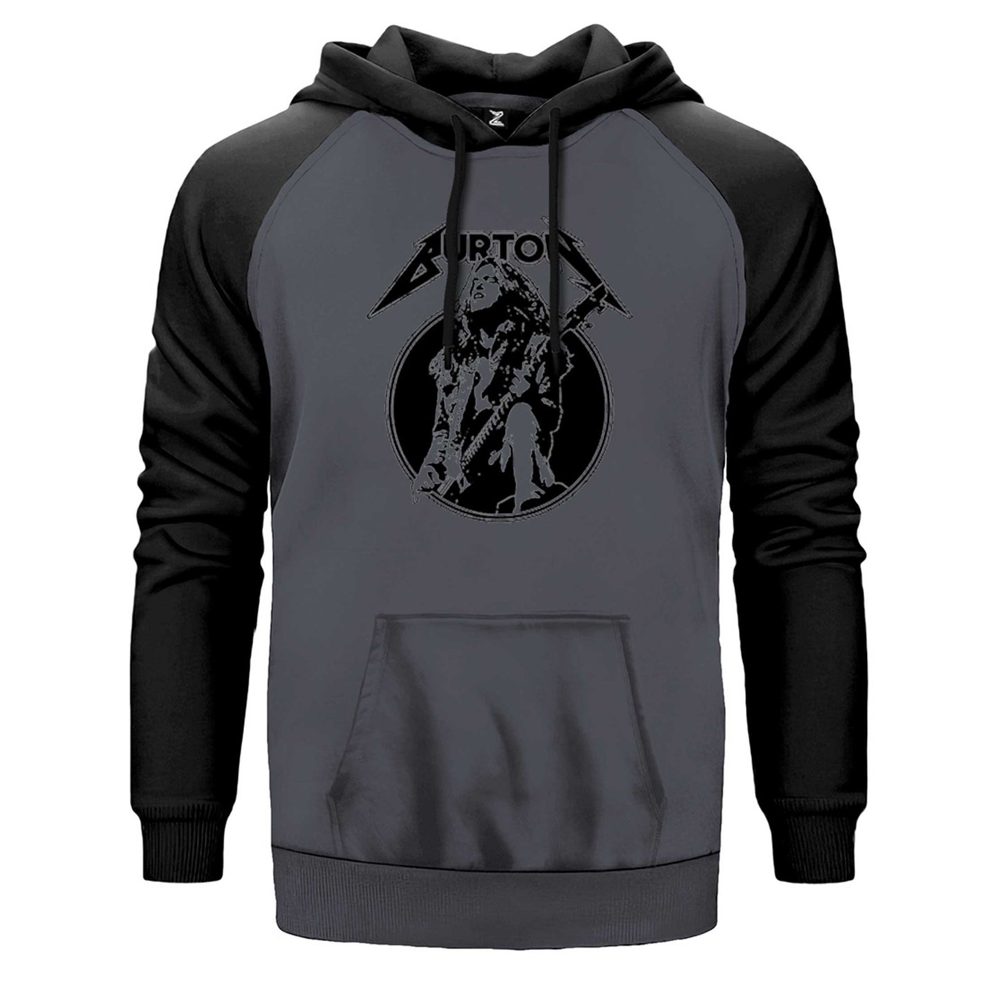 Metallica Cliff Burton Guitar Çift Renk Reglan Kol Sweatshirt