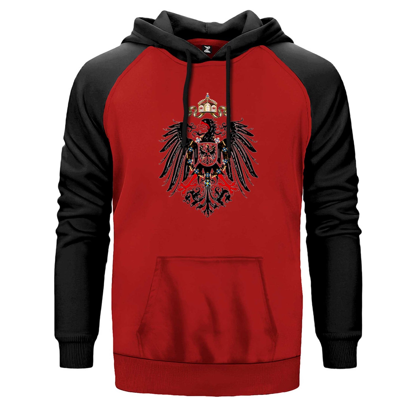Hearts of Iron 4 Imperial Coat of arms of Germany Çift Renk Reglan Kol Sweatshirt