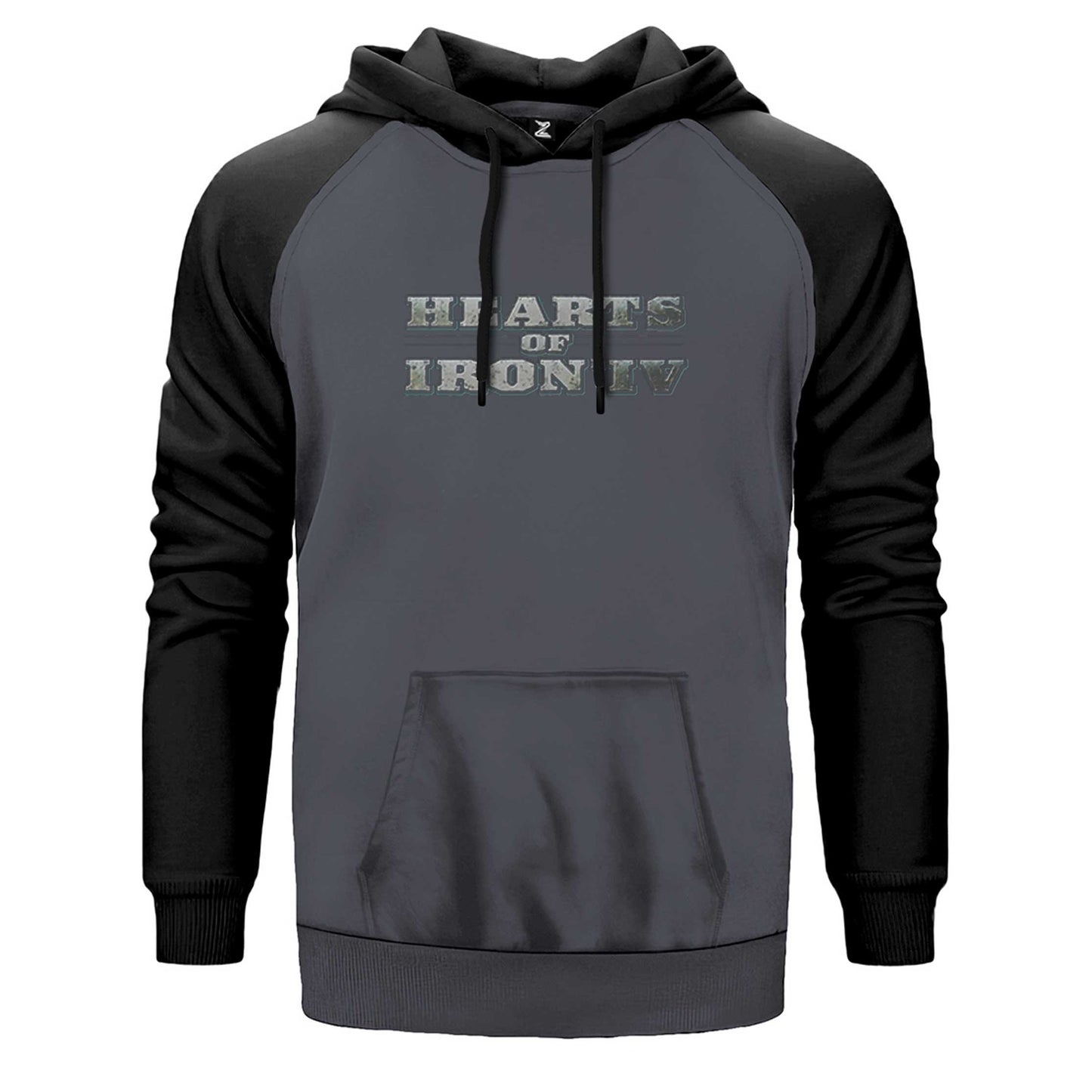 Hearts of Iron IV Silver Logo Çift Renk Reglan Kol Sweatshirt