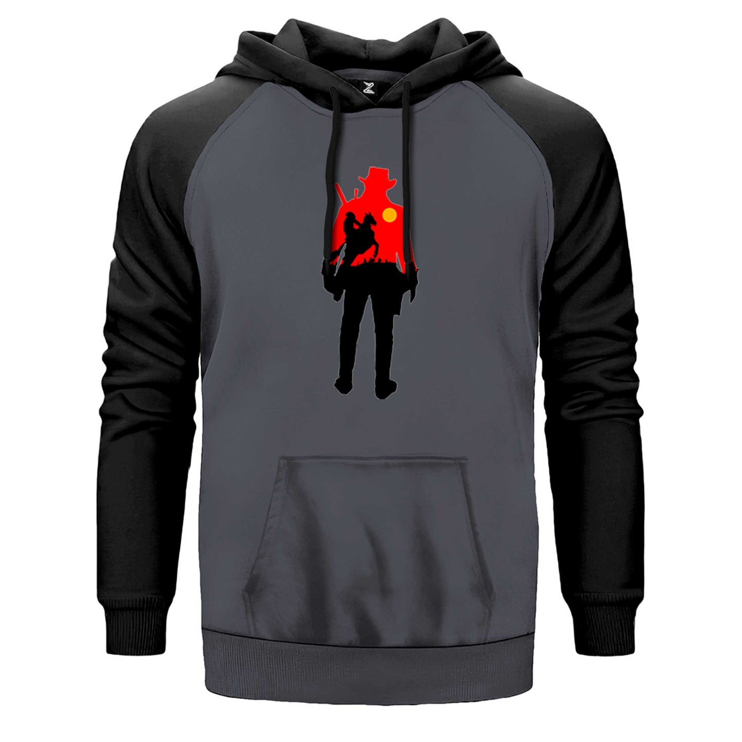 Red Dead Redemption 2 Cowboy Çift Renk Reglan Kol Sweatshirt