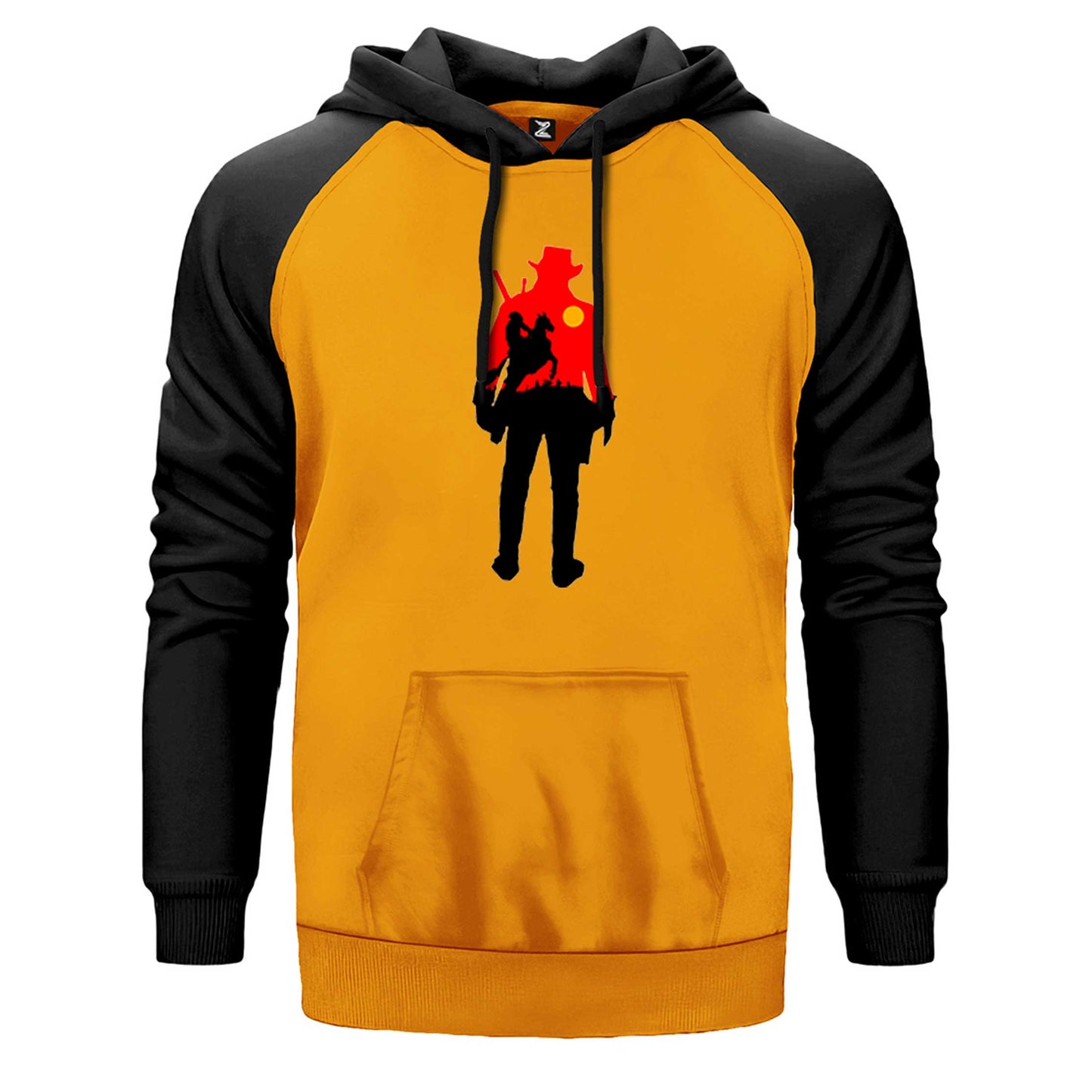 Red Dead Redemption 2 Cowboy Çift Renk Reglan Kol Sweatshirt