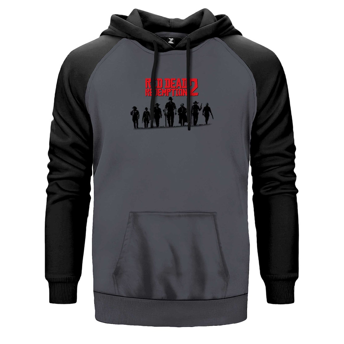 Red Dead Redemption 2 Poster Çift Renk Reglan Kol Sweatshirt