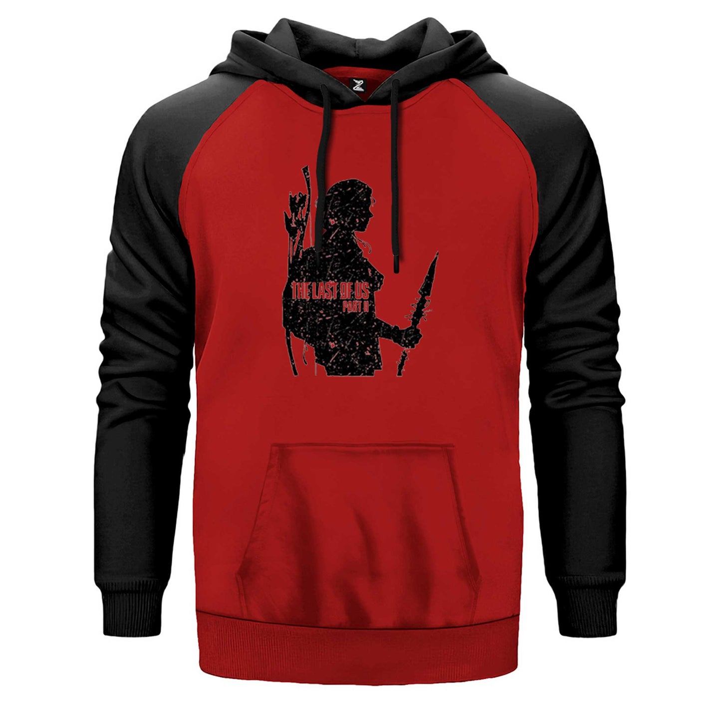 The Last Of Us 2 Ellie Face Çift Renk Reglan Kol Sweatshirt