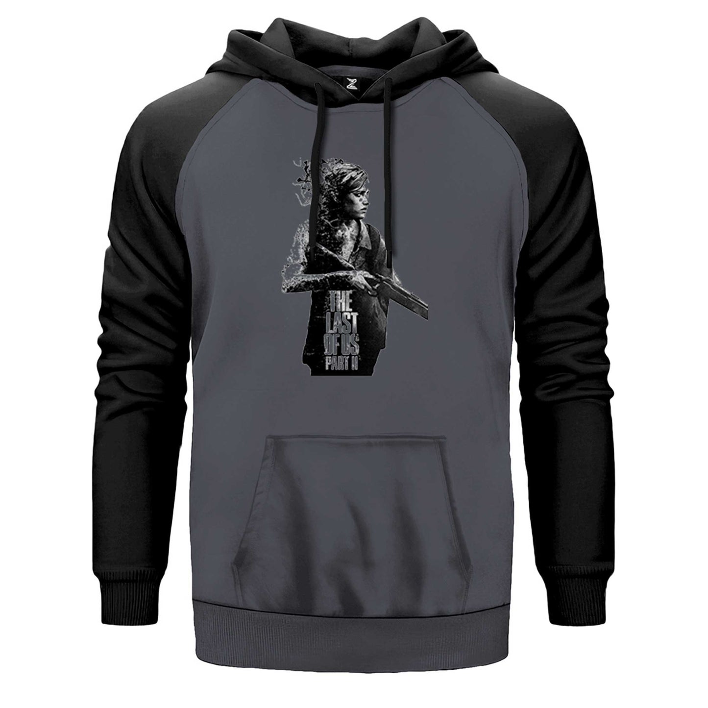 The Last Of Us 2 Ellie Siluet Çift Renk Reglan Kol Sweatshirt