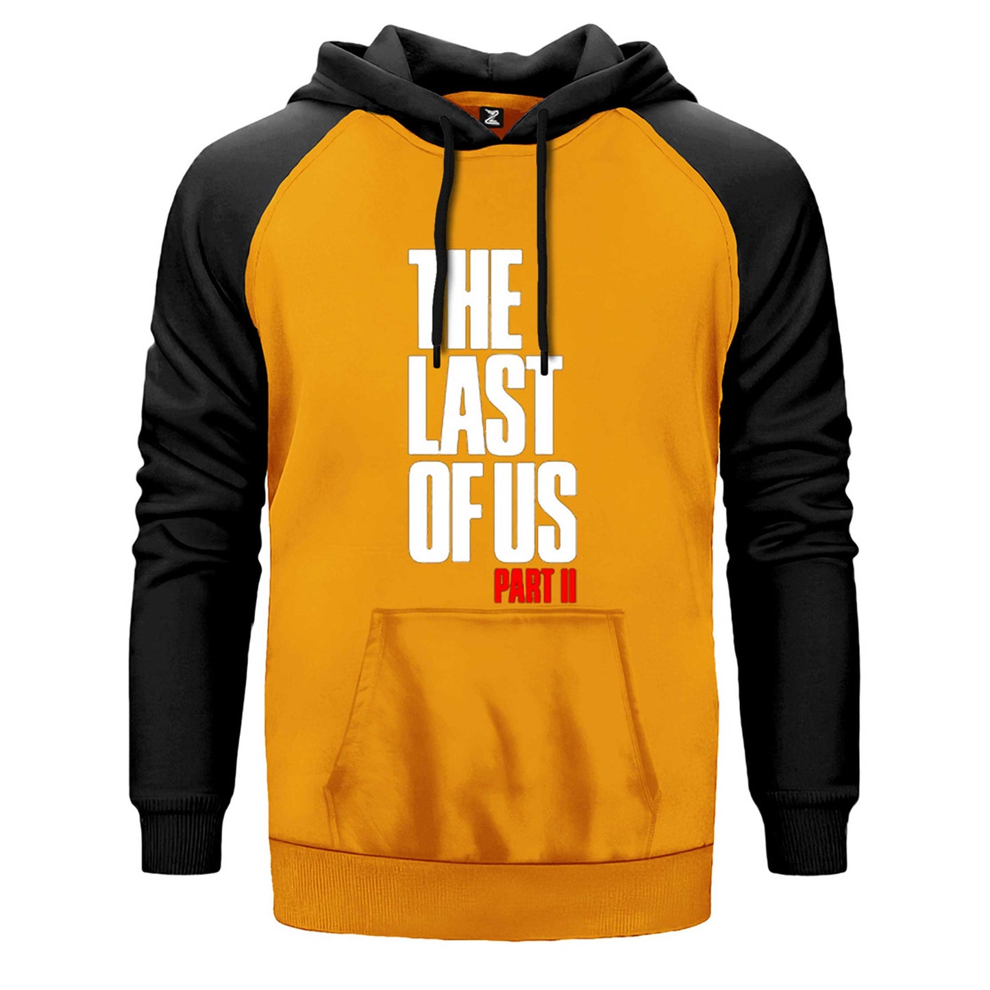 The last of Us Part 2 Yazı Çift Renk Reglan Kol Sweatshirt